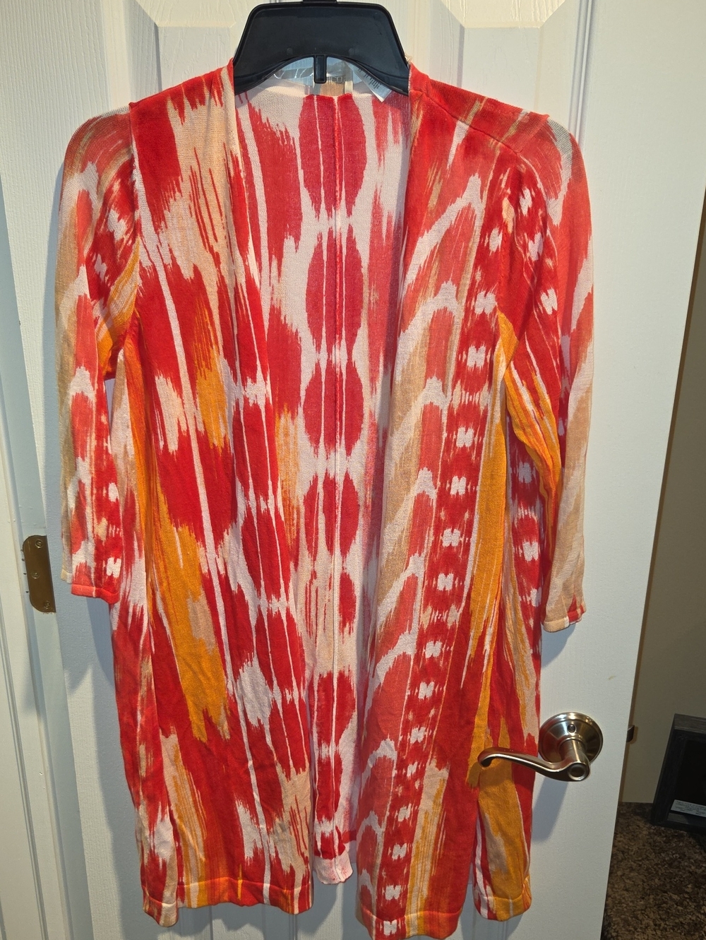 Chico's Ikat Open-Front Cardigan